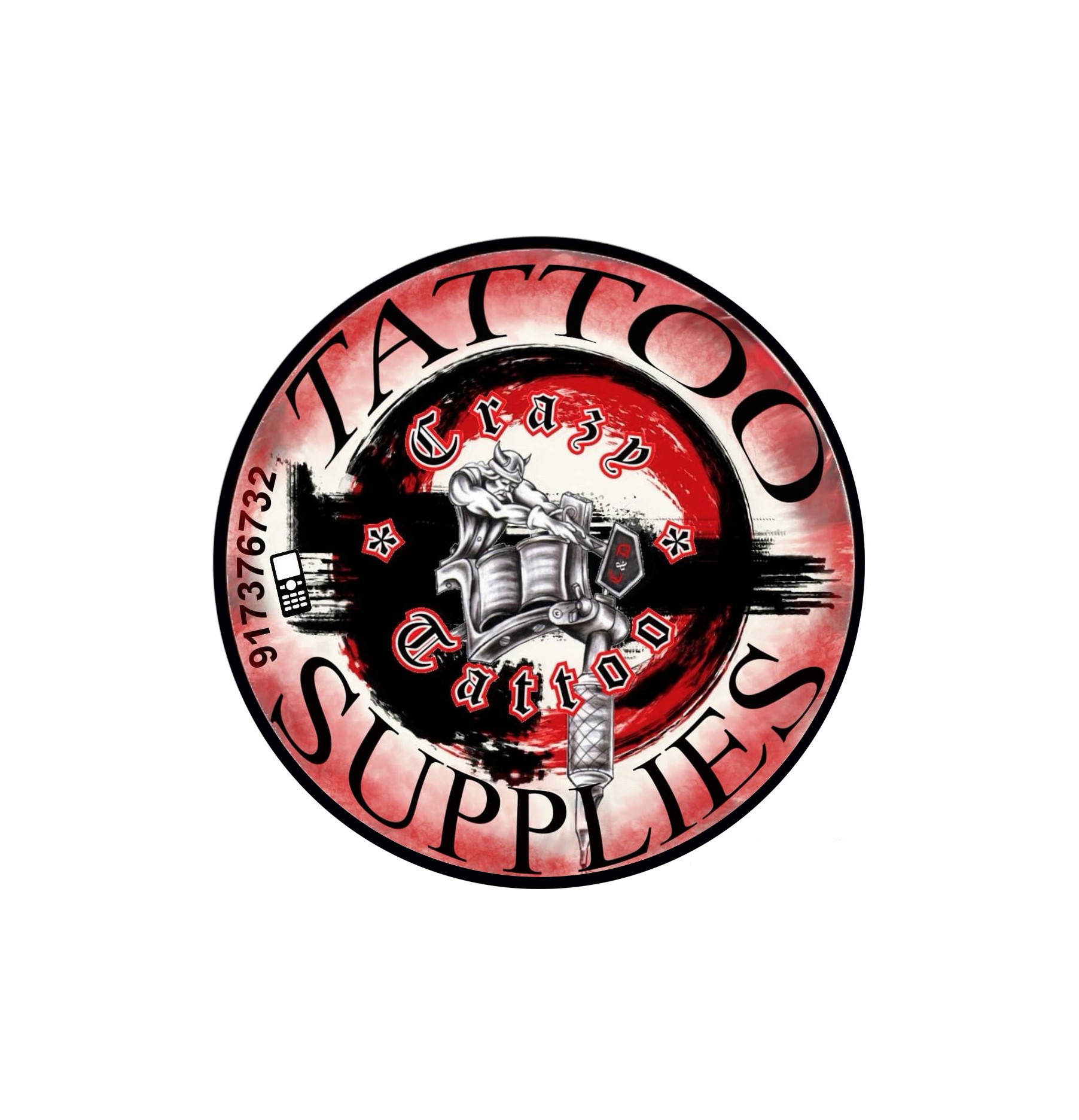 Crazy tattoo supplies logo